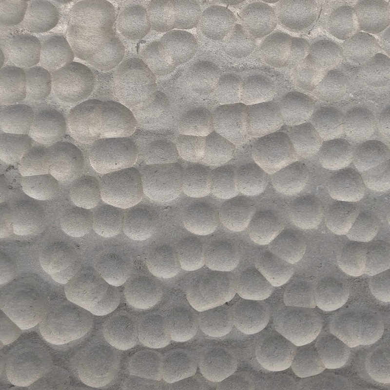 S26HM-40 Bold Silver Hammered Stainless Steel Sheet