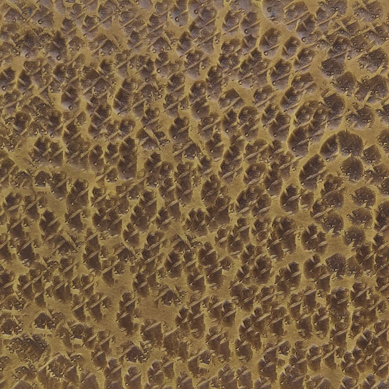 S26HM-57 Leopard Hammered Antique Brass Stainless Steel Sheet