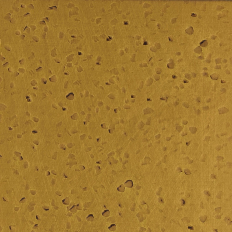S26HM-58 Stone Chip Hammered Brass Stainless Steel Sheet