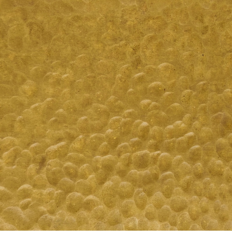 S26HM-59 Pebble Hammered Brass Stainless Steel Sheet
