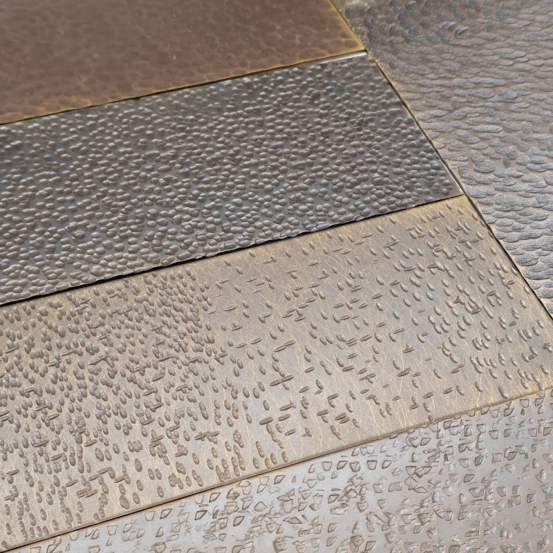Bronze Hammered Stainless Steel Sheet